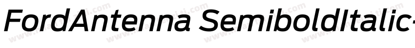 FordAntenna SemiboldItalic字体转换